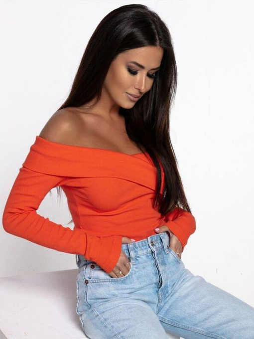 BLUZKA VERONICA- pomarańczowy