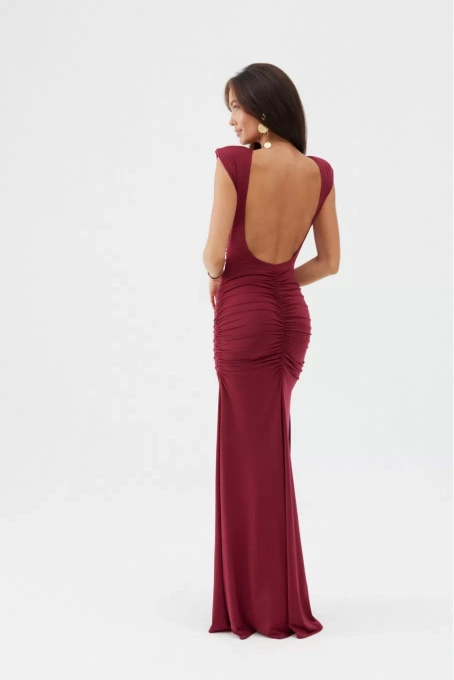 Aurelia - sukienka maxi w kolorze bordowym